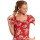 VM Hawaii Girl Shirt red allover - XS
