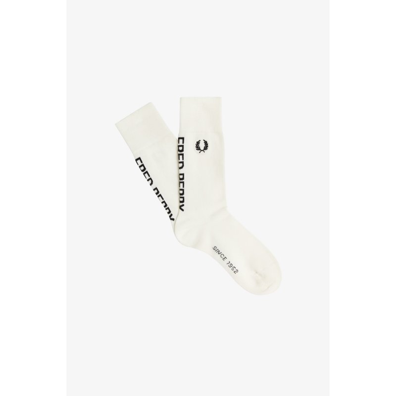 FRED PERRY Branded Socks white