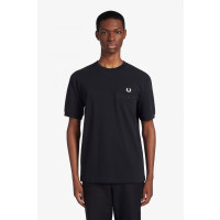 FRED PERRY Pocket Detail Piqué T-Shirt black 2XL