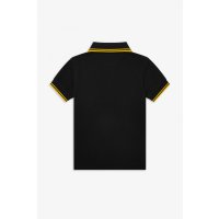 My First Fred Perry Shirt black/ yellow 6-12 Monate
