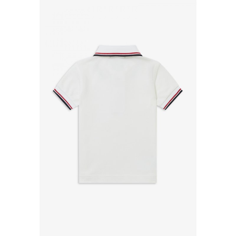 FRED PERRY My First Fred Perry Shirt white/ bright red/ navy