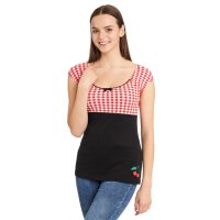 PUSSY DELUXE Red Plaid Evie Shirt