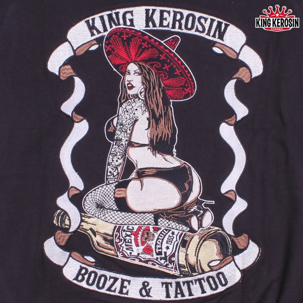 King Kerosin Zip Hoodie Booze and Tattoo
