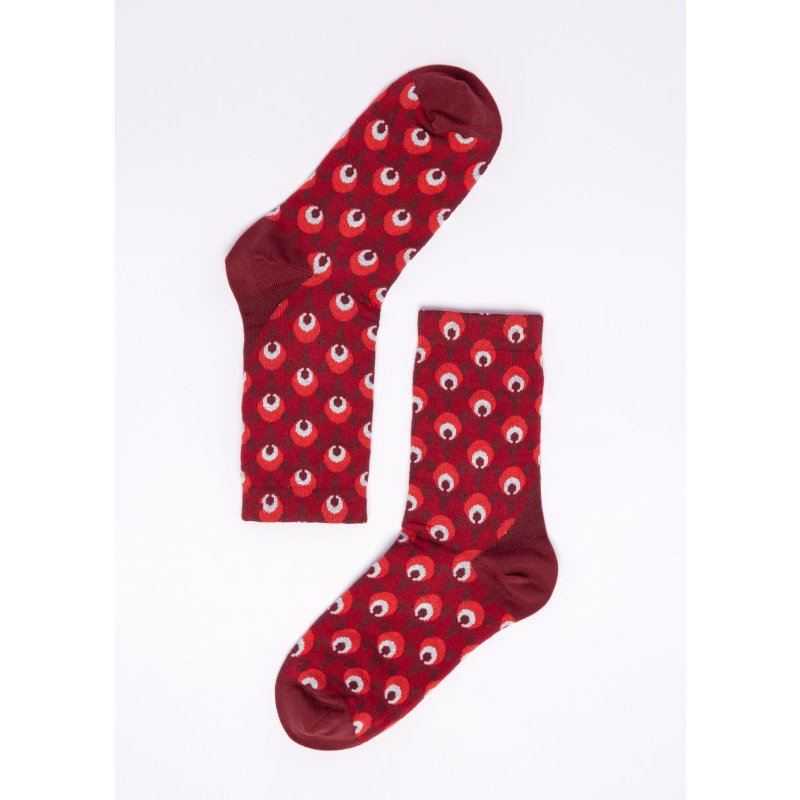 BLUTSGESCHWISTER Socken Sensational Steps red retro