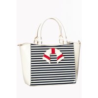 BANNED Vintage Nautical Bag white/ stripes