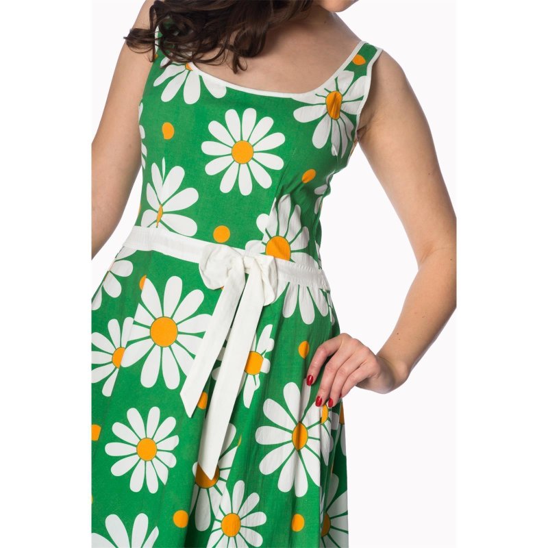 BANNED Crazy Daisy Sundress Dress green