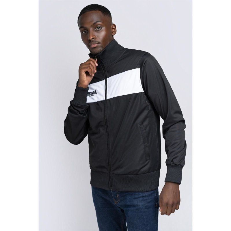 LONSDALE Alnwick Tricot Jacket black/white