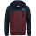LONSDALE Rinsey Zip Hooded navy/ oxblood S
