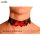 Sinister choker with red satin bow