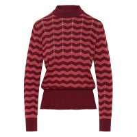 MADEMOISELLE YéYé Cause Your Mine Knit Top zick zack red/ berry XL