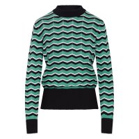 MADEMOISELLE YéYé Cause Your Mine Knit Top black/green XS