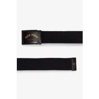 FRED PERRY Arch Branded Webbing Belt black M