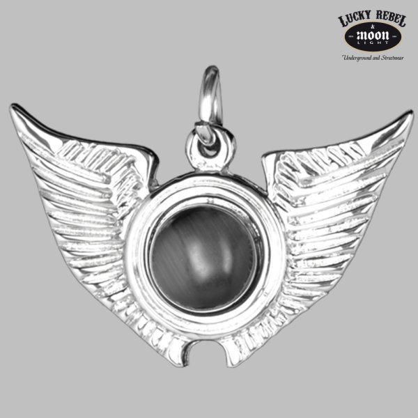 Dark Silver wings pendant