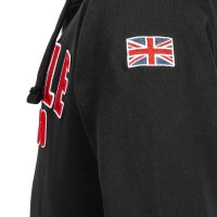 LONSDALE Paignton Zip Hooded black/ red/ white