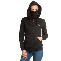 PUSSY DELUXE Stay Safe Cherry Mask Hooded Zip-Jacket...