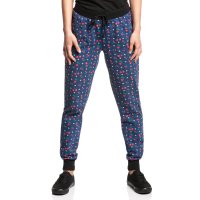 PUSSY DELUXE Cat Paws & Cherries Girl Sweatpants blue allover