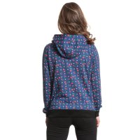 PUSSY DELUXE Cat Paws & Cherries Girl Shawl Hoodie...