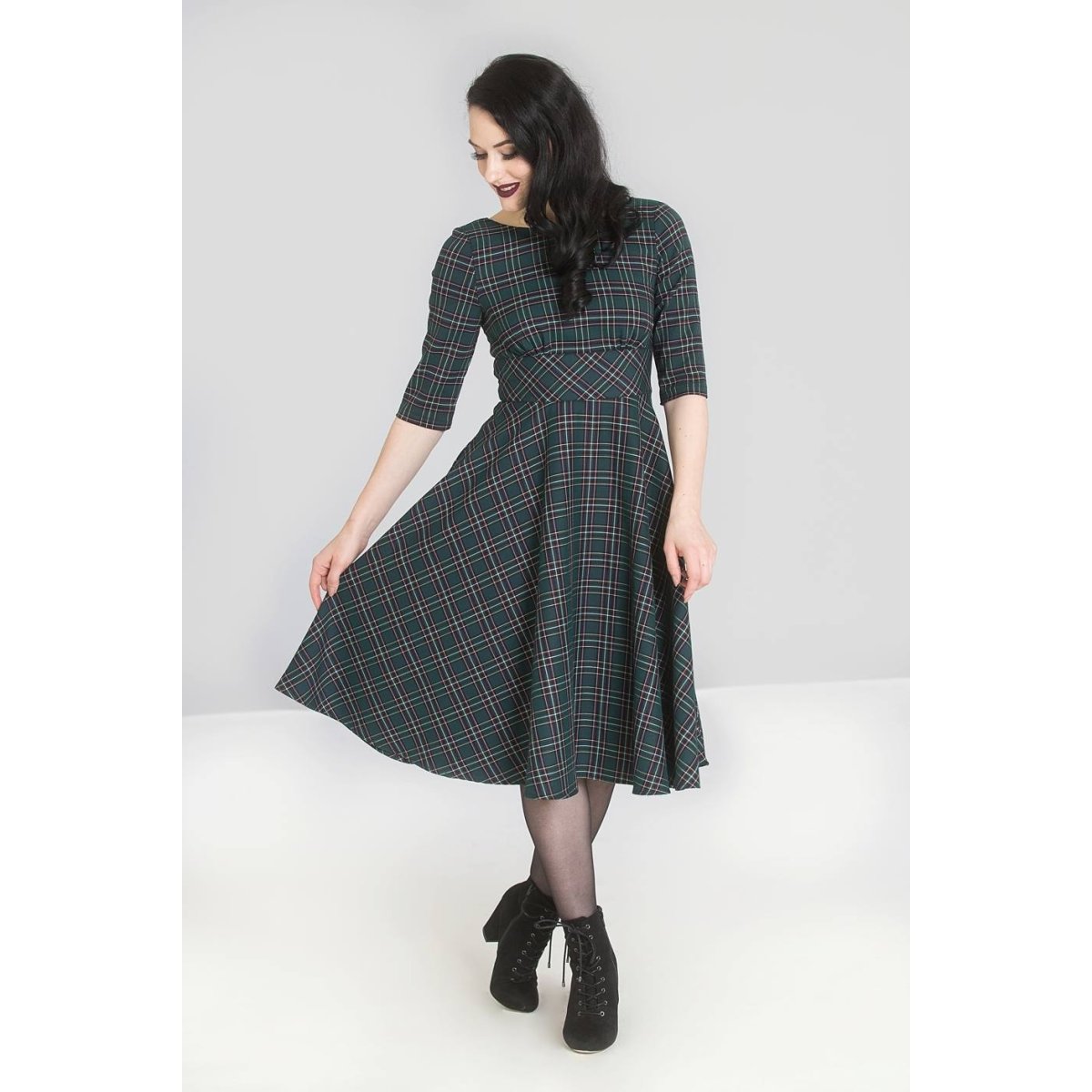 HELL BUNNY Peebles 50 s Dress green 69 99