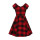 HELL BUNNY Teen Spirit Mid Dress black/ red S