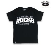 SIX BUNNIES Kids T-Shirt My Mom Rocks black
