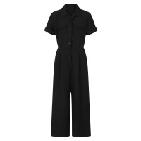 HELL BUNNY Abyss Boilersuit black M