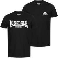 Lonsdale Sussex T-Shirt Doppelpack black