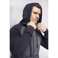 LONSDALE Hooded Sweat Jacket Slough navy L