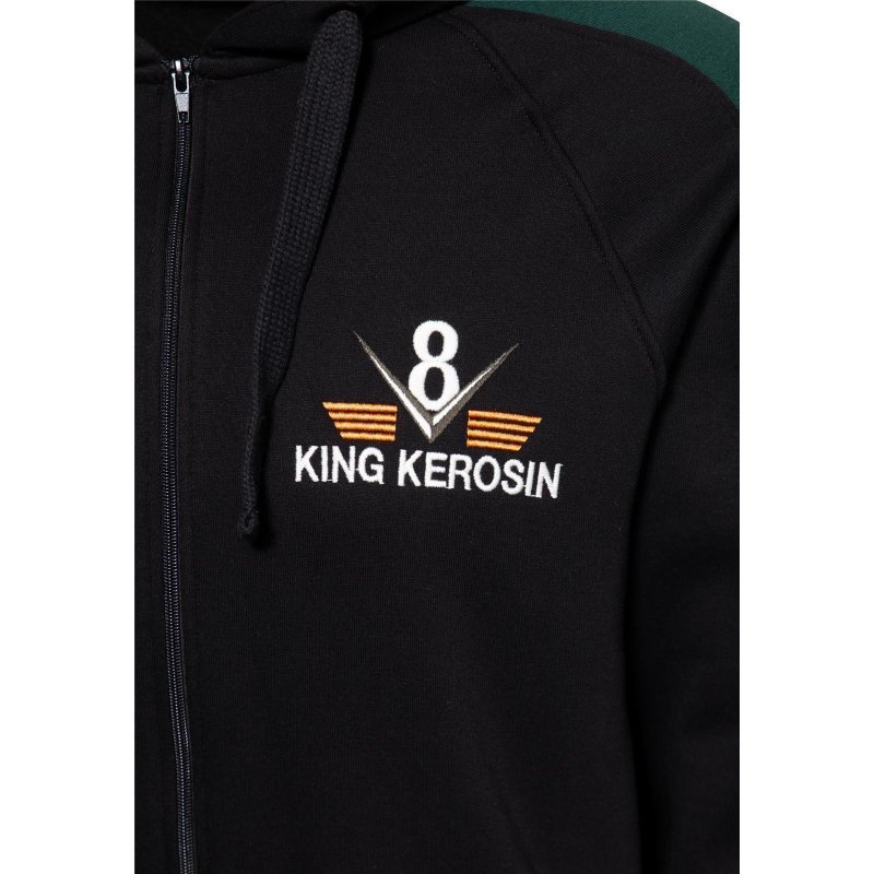 KING KEROSIN Sweatjacke Speedway black