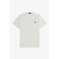 FRED PERRY Graphic Print T-Shirt snow white 