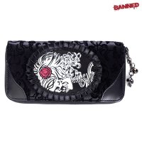 BANNED Ivy black Cameo Lady Lace Wallet