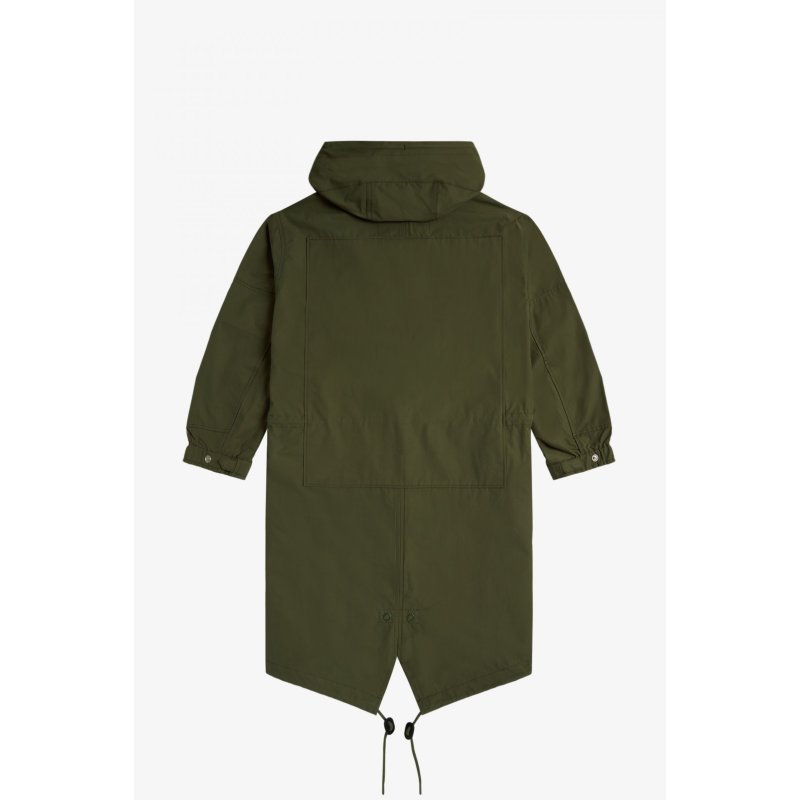 FRED PERRY Shell Parka military green