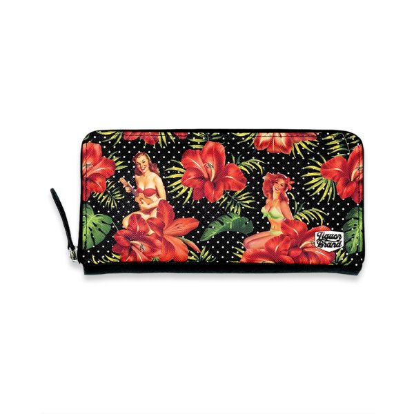 LIQUOR BRAND Wallet Hula Girl black 29 99