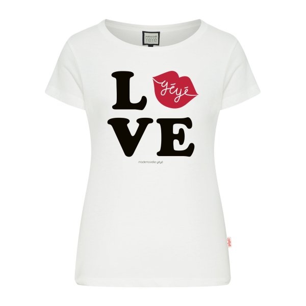 MADEMOISELLE YéYé Love GOTS T-Shirt ecru