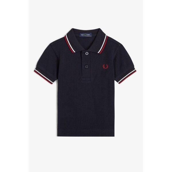 FRED PERRY My First Fred Perry Shirt navy /snow white/ burnt red