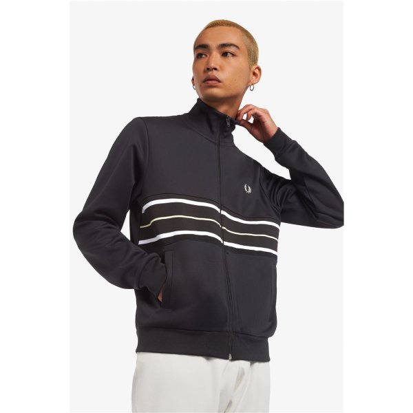 FRED PERRY Tramline Panel Track Jacket navy 102 99