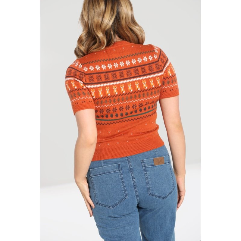 HELL BUNNY Vixey Jumper brown