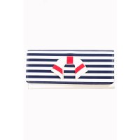 Banned Vintage Nautical Geldbörse Tasche Clutch white/stripes