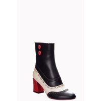 Dancing Days Say My Name Ankle Boot black/ red
