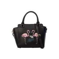 BANNED Flamingo Handbag black