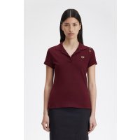 FRED PERRY AMY WINEHOUSE Open Collar Pique Shirt hot purple