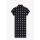 FRED PERRY Amy Gepunktetes Kleid aus Piqué black