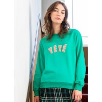 MADEMOISELLE YéYe League GOTS Sweater emerald green