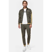 LONSDALE Boswall Tracksuit black/yellow/white