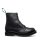SOLOVAIR 8 Eye Derby Boot With Shearling Lining black greasy MADE IN ENGLAND