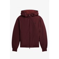 FRED PERRY Padded Hooded Brentham Jacket oxblood