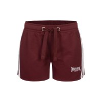 LONSDALE Carloway Womens Shorts oxblood/ white