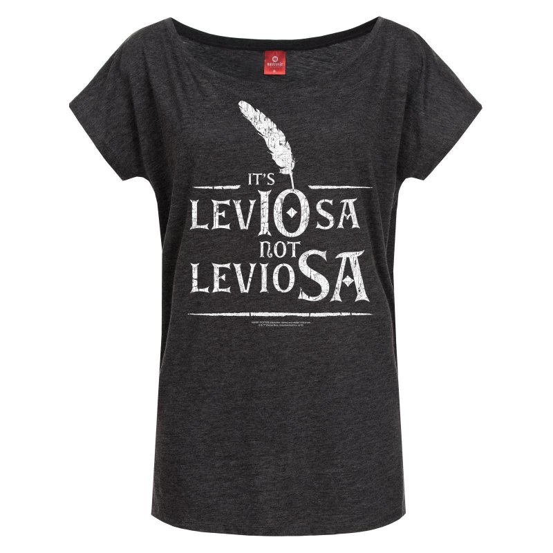 Harry Potter Leviosa Loose Shirt female grey-mel.
