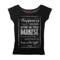Harry Potter Happiness Can Be Found Loose Shirt female black