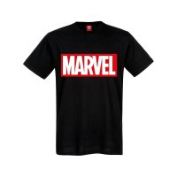 Marvel Logo Glow  T-Shirt male black