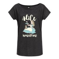 Alice in Wonderland Alice & Sweet Cat Loose Shirt...